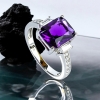 Anillo de Plata .925 con Amatista