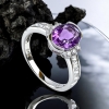 Anillo de Plata con Amatista
