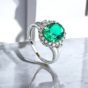 Anillo de Plata Con Esmeralda