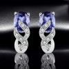Aretes de Tanzanita Con Plata 925