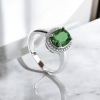 Anillo de Esmeralda Con Plata de Ley 925