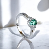 Anillo de Esmeralda Con Plata 925