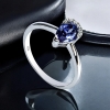 Sterling Silver Anillo de Tanzanita