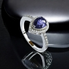 Anillo de Compromiso con Tanzanita Corte Pera