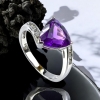 Anillo de Amatista en Plata de Ley