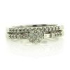 14K White Gold Diamond Ring 0.50 Carat