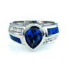 Australian Opal Ring with Tanzanite