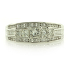 Diamond Engagement Ring in 18K White Gold