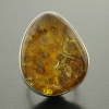 Anillo de Ambar Baltico en Plata .925