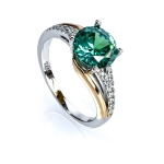 8 mm Anillo de Alejandrita Cambia de Color Corte Redonda .925