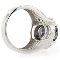 Enorme Gema de Topacio en Anillo de Plata .925