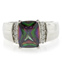 Anillo de Topacio Mistico en Plata de Ley