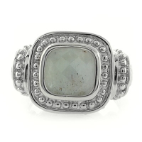 Aguamarina en Anillo de Plata .925