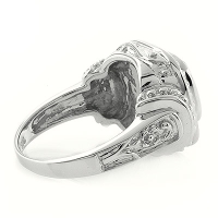 Aguamarina en Anillo de Plata .925