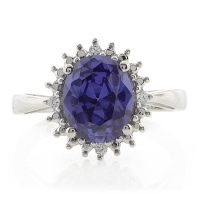 Anillo de Plata de Ley con Tanzanita
