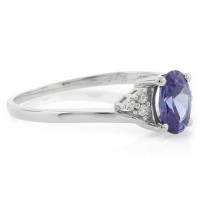 Anillo de Tanzanita en Plata de Ley