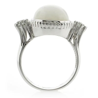 Hermoso Anillo de Plata con Jade y Amatista