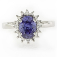 Anillo de Tanzanita en Plata .925