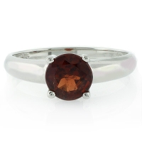 Anillo de Plata .925 con Granate Rojo