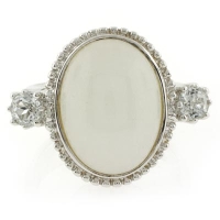 Anillo de Jade con Topacio en Plata de Ley