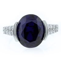 Espectacular Anillo de Plata con Tanzanita