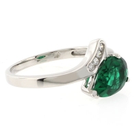 Anillo de Esmeralda en Plata .925