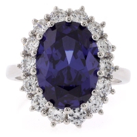 Hermoso Anillo de Tanzanita en Plata .925