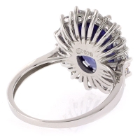 Hermoso Anillo de Tanzanita en Plata .925