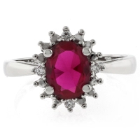 Anillo de Rubí en Plata .925