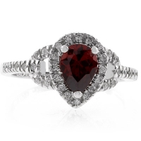 Anillo de Plata .925 con Granate
