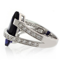 Anillo en Plata de Ley .925 con Zafiro Azul