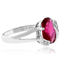 Anillo de Plata .925 con Turmalina Rosa
