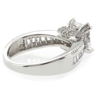 Anillo de Compromiso en Plata .925 con Zirconia