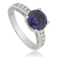 Anillo de Plata Fina .925 con Tanzanita