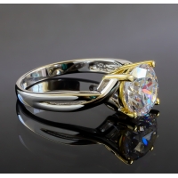 Anillo Solitario de Plata Fina .925