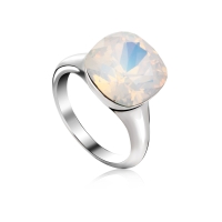 Anillo de Cristal Austriaco Blanco