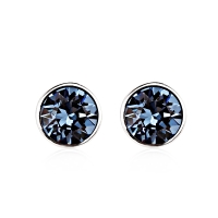 Tiernos Aretes de Cristal Austriaco Color Azul