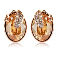 Aretes dorados de Cristal Austriaco
