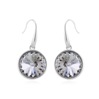 Aretes Redondos de Cristal Austriaco