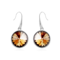 Lindos Aretes Redondos color Champagne