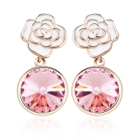 Divinos Aretes con Baño de Oro Rosa 18K