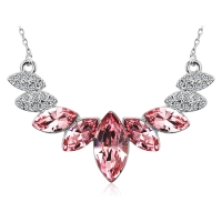 Collar Cristales Rosas Cristal Austriaco