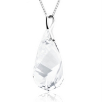 Gigante Dije de Plata 925 Con Cristal Austriaco