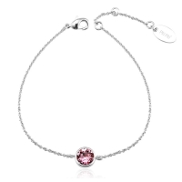 Pulsera Cristal Austriaco con Cristal color Rosa