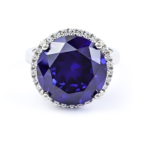 Hermoso Anillo de Tanzanita Llamativa