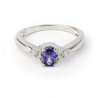 Anillo de Tanzanita Con Plata 925