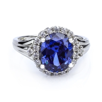 Anillo de Plata Con Tanzanita