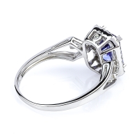 Anillo de Plata De Ley con Tanzanita
