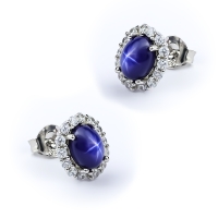 Aretes de Zafiro Estrella