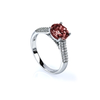Anillo de Plata Solitario con Zultanita